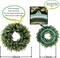 20” Wreaths for Front Door Spring Summer Green Boxwood Door Wreath for All Seasons Living Room Bedroom Window Wall Indoor Outdoor Farmhouse Easter St. Patrick's Independence Day Home Decoration